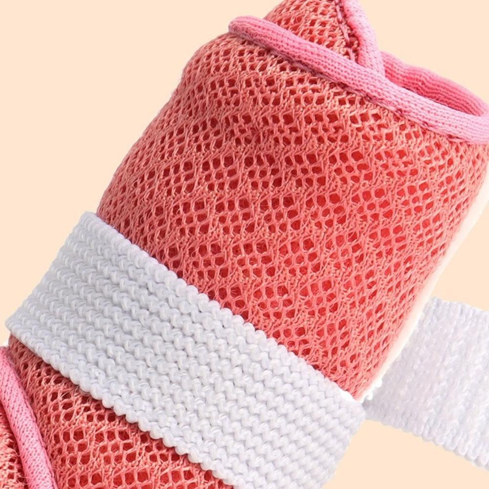 4pcs/set Dog Outdoor Boots Breathable Dog Boots Wear-resistant Waterproof Dog Shoes Anti-Slip Soft Puppy Mesh Shoes Snow