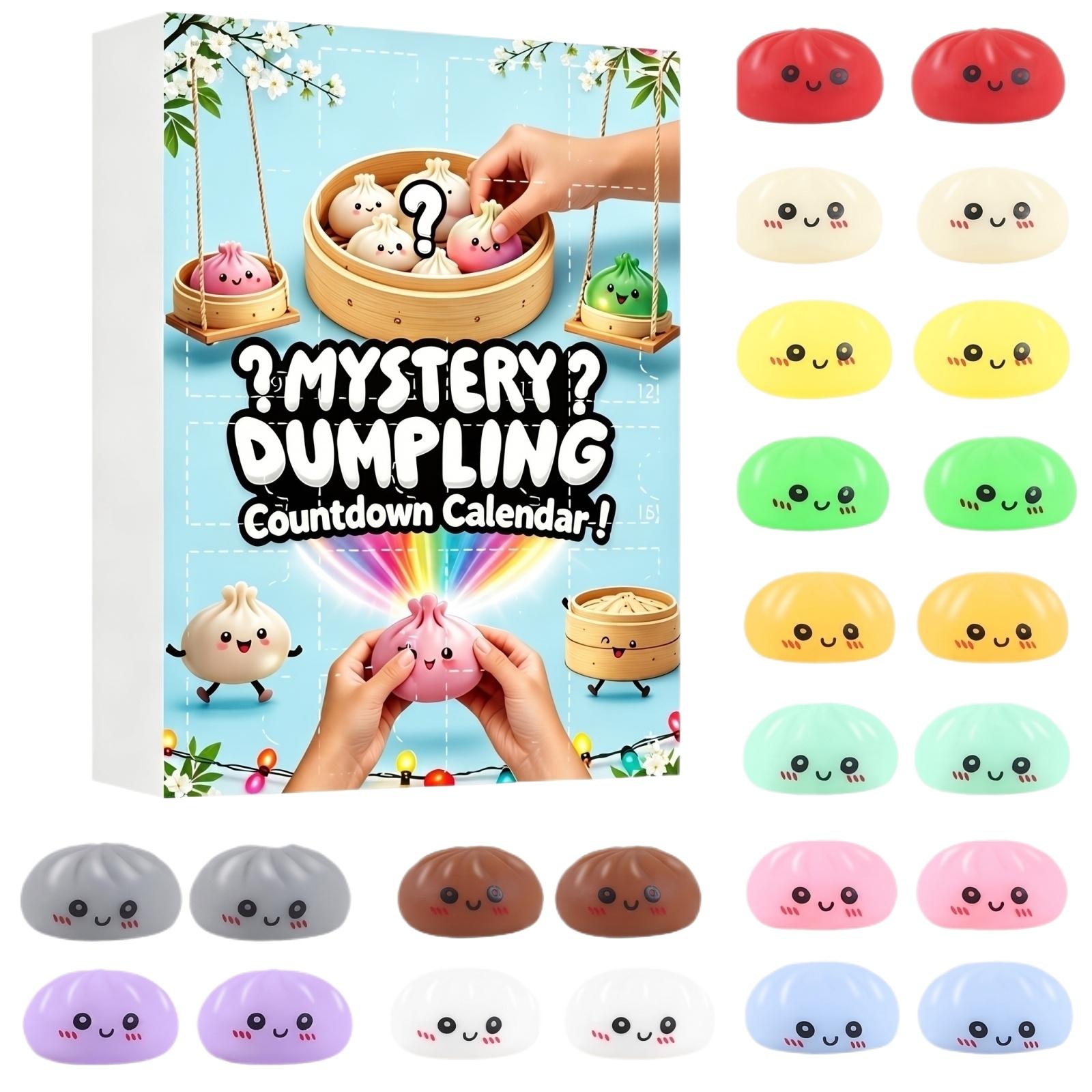 

24pcs Stress Relief Squeeze Toy Blind Box Set Soft Squishy Sensory Fidget Toy Collection for Adults and Kids with Various Textures and Shapes One Size синій
