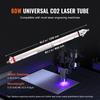 90W CO2 Laser Tube 49.2 in / 1250 mm Borosilicate Glass Laser Cutter Tube