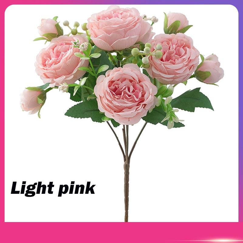 Herbst Künstliche Pfingstrose Blume Seidenrose Brautstrauß Hochzeit Zuhause Valentinstag Deko Accessoires Geschenk Kunstpflanze Hortensie