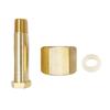 Brass Gas Valves Adapters Set With Gaskets And Threaded Nut For Carbon Dioxide Tanks Industrial Gas Cylinder Application