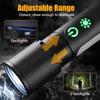 Type-C Rechargeable Multifunctional Outdoor Telescopic Zoom Flashlight Multifunctional Dual Light Source with Side Lamp