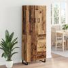 Highboard with Drawers 2 pcs Reclaimed Wood Look 69.5 x 34 x 180 cm