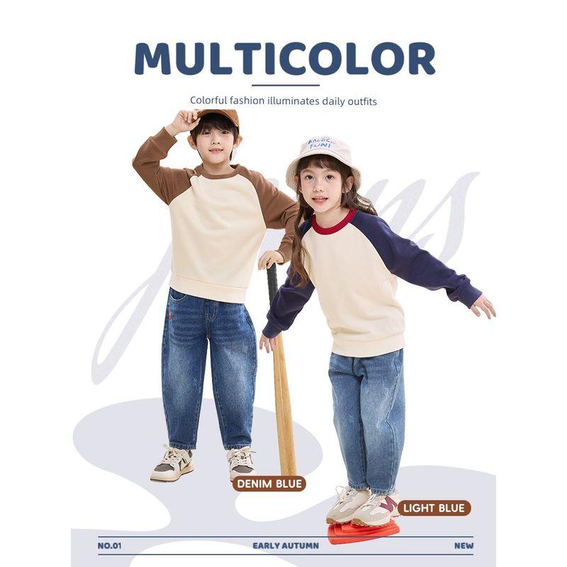 Baleno Kids Ybb Series Children's Jeans Spring and Autumn Style Boys' Pants 2025 New Boys' Casual Pants
