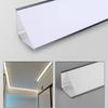V Shape Ceiling Top Corner Linear Lamp LED Aluminum Profile No Slotting Wall Ceiling Plaster Line Luminous Decoration Light
