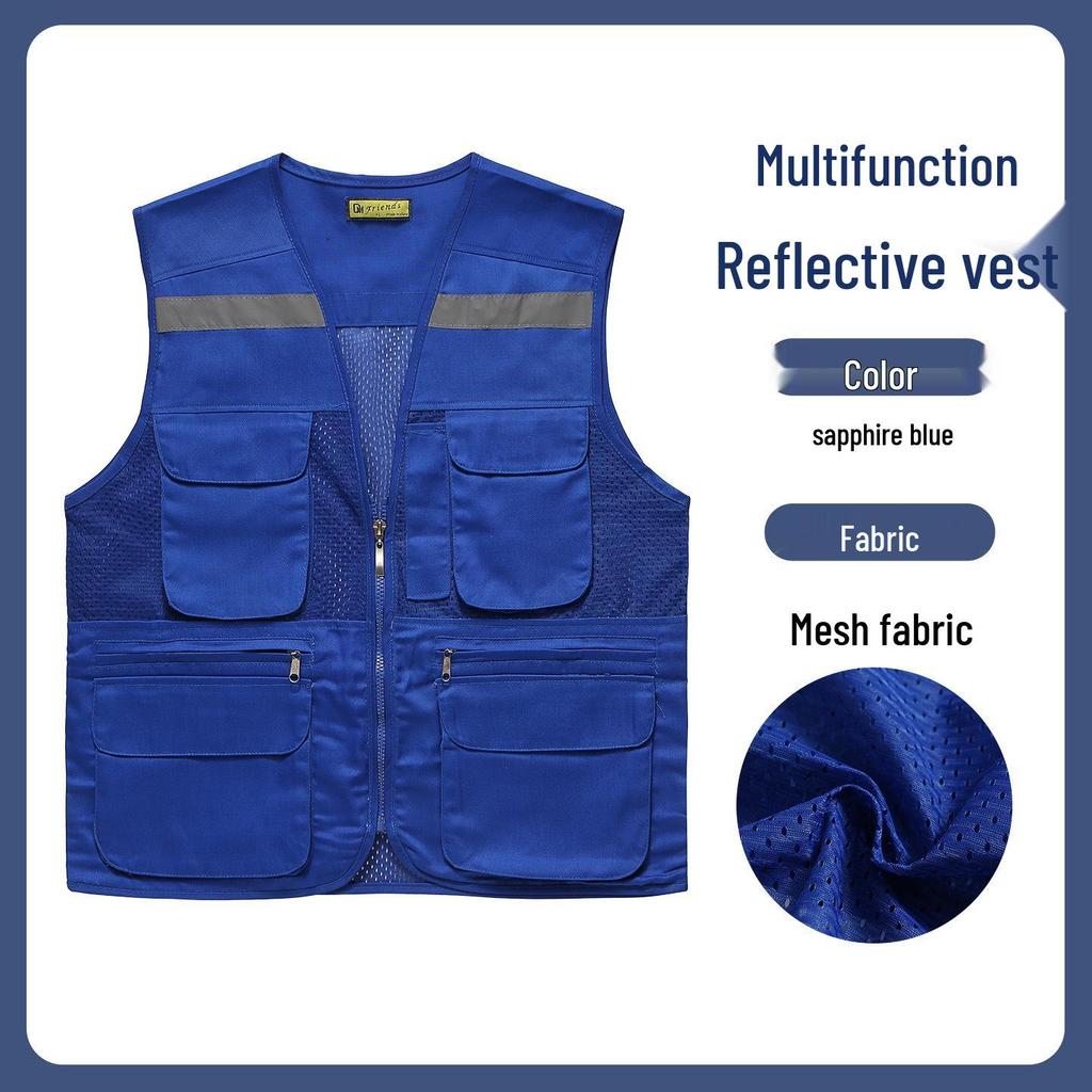 Reflective Mesh Breathable Safety Workwear for Food Delivery and Designated Drivers