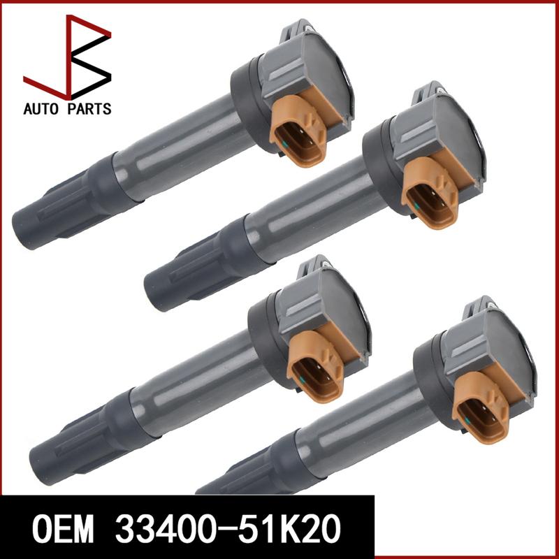 4pcs/lot OEM 33400-51K00 33400-51K20 Ignition Coil For Suzuki GRAND VITARA II KIZASHI SWIFT IV SX4 SX4 Saloon Car Accessories