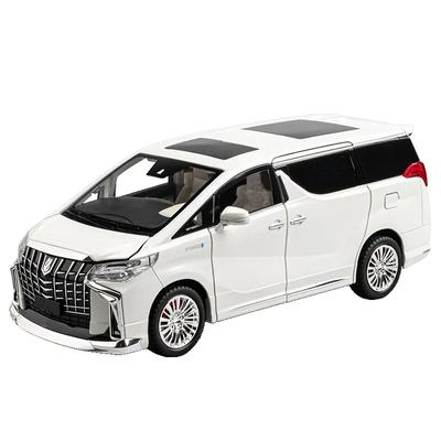 1/18 Toyota Alphard MPV Slitina Die Cast Model Auta Zvuk a Světlo Dětská Hračka Sběratelské Předměty Dárek k Narozeninám