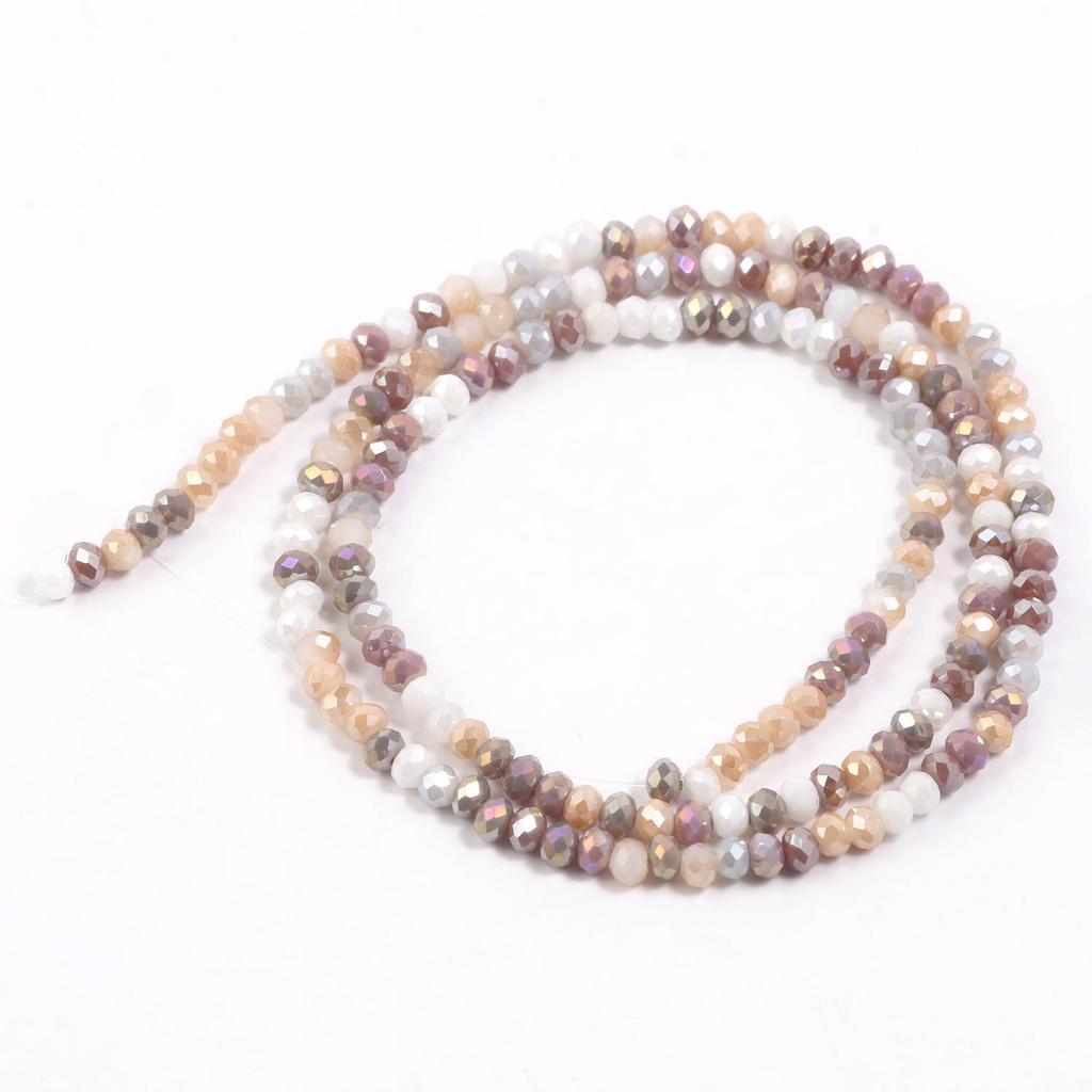 2x3mm Rondell Faceted Crystal Quartz Loose Waist Beads For Jewelry Making DIY Woman Charms Bracelet Necklace Earrings Accessorie