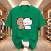 Panda Bear Bubu Dudu Love Hug Graphic T Shirts Harajuku Cartoon Short Sleeve Tshirt Kawaii Fashion Oversized Tshirts Unisex