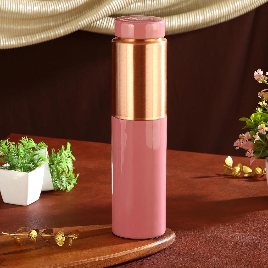 Pure Copper Water Bottle 1.2 litres (Vintage Half Cherry)