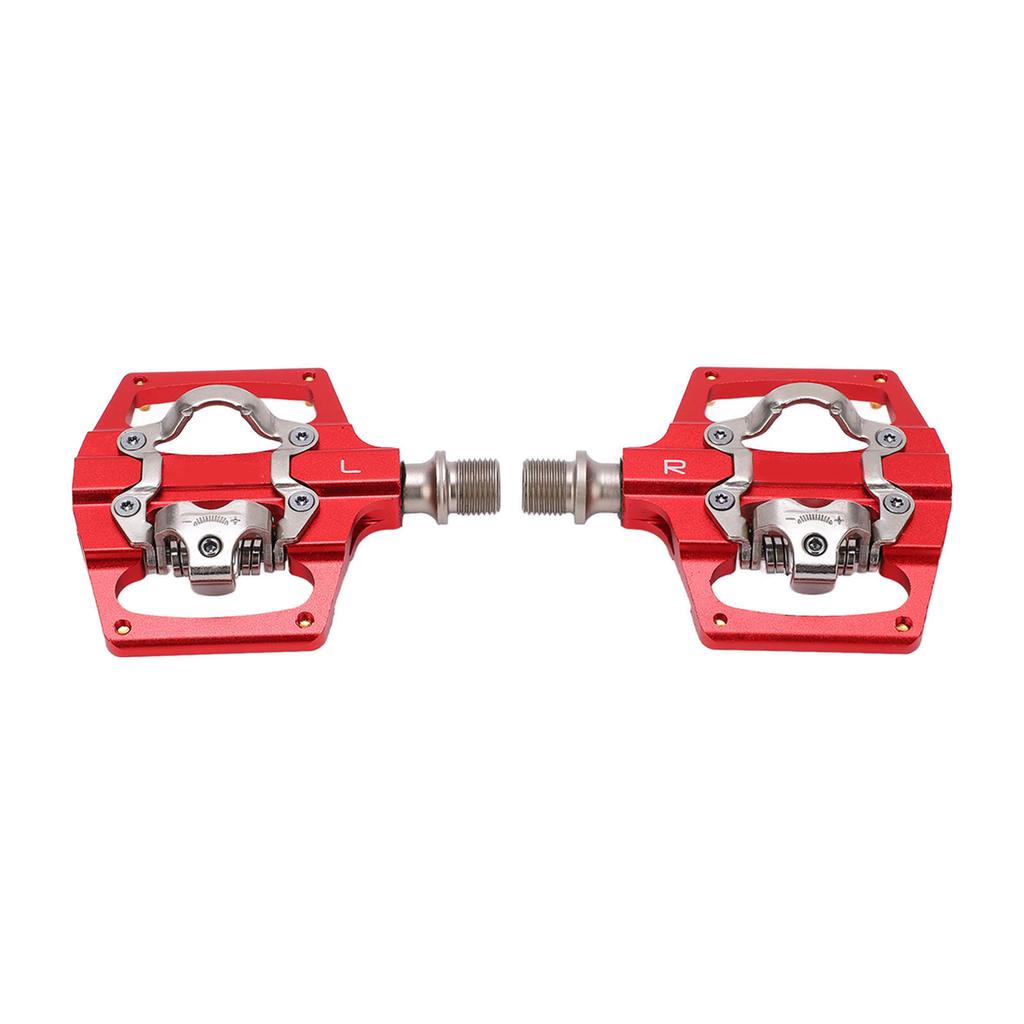 MEROCA Dual Sided Platform Multi Use Pedal for SPD Mountain Bike Bicycle Sealed Clipless Pedals