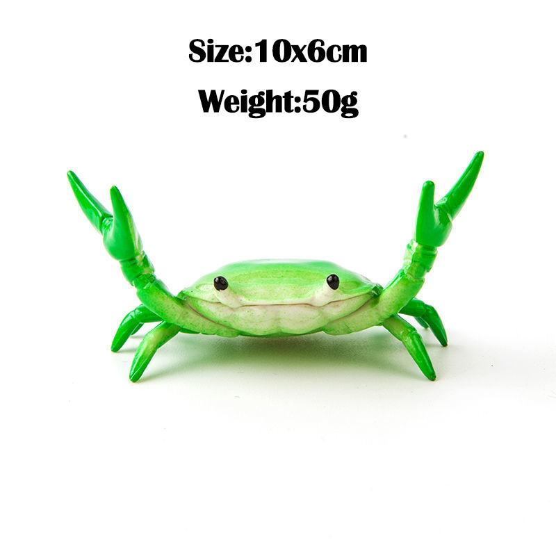 Crab Pen Holder Funny Weightlifting Crab Pen Stand Creative Cute Storage Rack for Single Storage Office Desktop Ornament Gifts