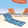 Folding Beach Chair With Adjustable Seating Dual-Purpose Beach Mat Outdoor Portable Single Leisure Chair Lightweight Portable