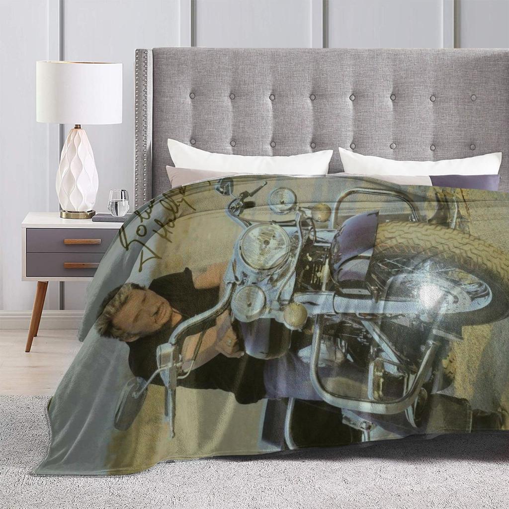 Comfortable Johnny Hallyday rock legend Blanket Accessories Room Decorative Blanket Throw Ultra-Soft Flannel for Couch