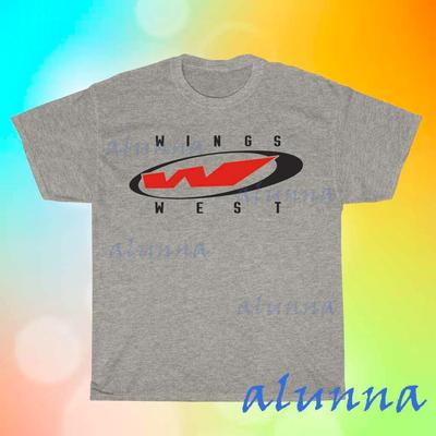 New Wing West Racing Men's Grey T-shirt Funny Size S To 5XL