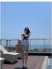 Japanese & Korean Women's Slimming Triangle One-Piece Swimsuit 2023 - New Style, Tummy Control, Conservative Design for Hot Springs