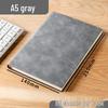 Retro A5 Leather Cover Notebook - Solid Color Diary for Business, Students, and Graduates