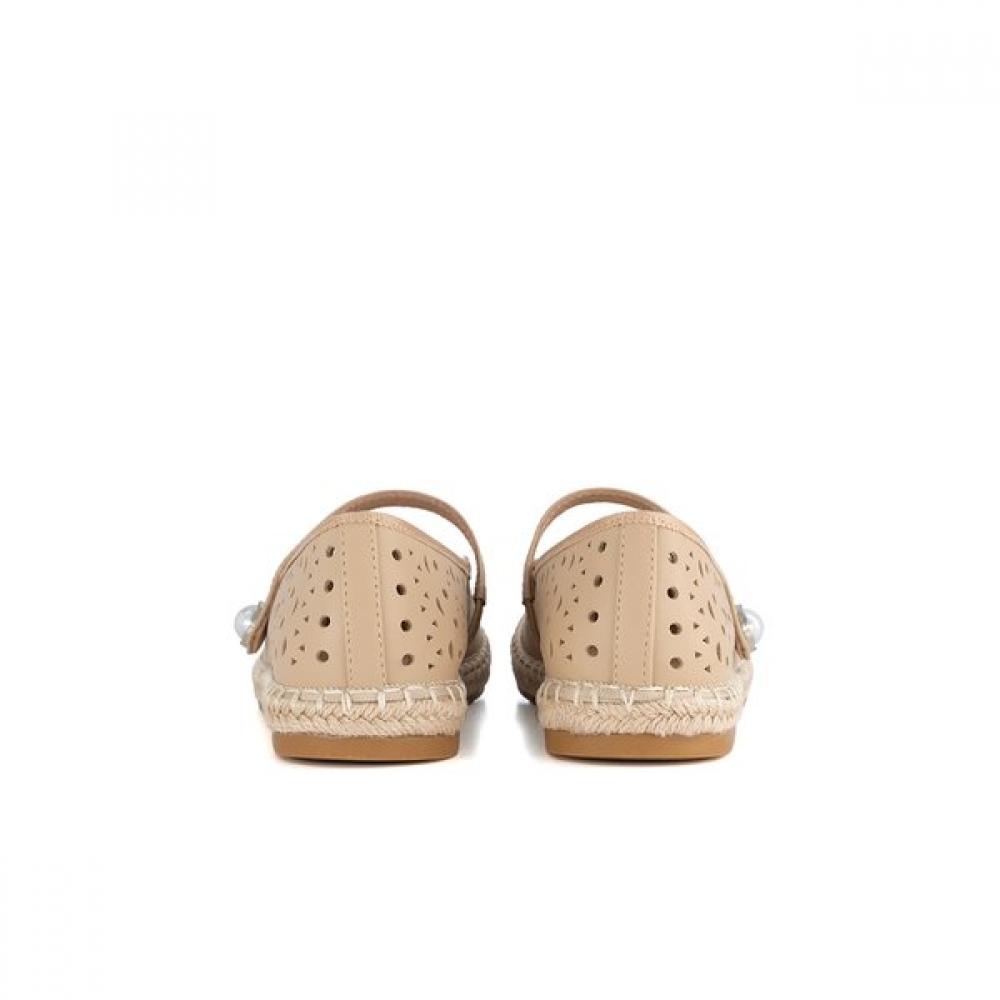 Tandy Women S Flat ShoeS Beige  G26003
