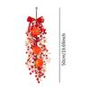 Traditional Chinese Red Berries Pendant Reusable Wall Fireplace Hanging Ornament for Living Room Farmhouse Wedding Dorm Holidays