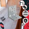 Carpenter's Angle Steel Construction Connector Reinforced 50 X 50 X 50 MM