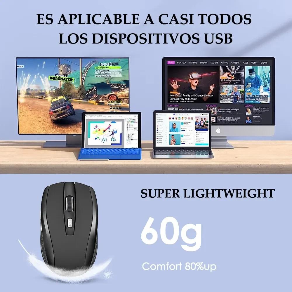 2.4G Portable Charging Mobile Optical Office Mouse Wireless Mouse Silent Mouse Adjustable DPI Level for Laptop