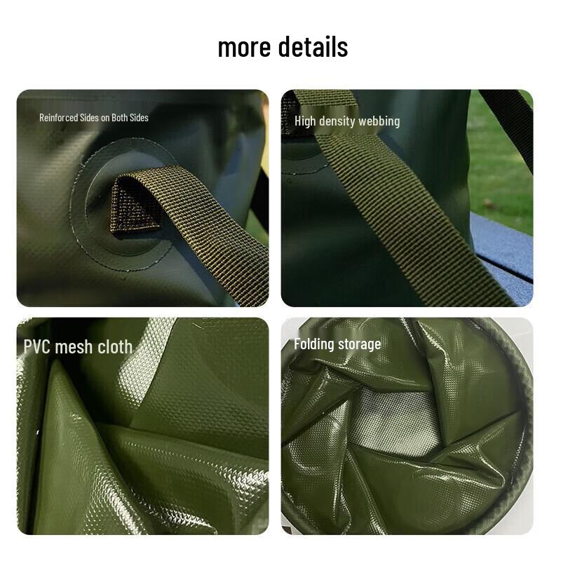 HODTOWN Portable Folding Camping Bucket