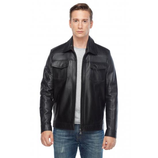 

Мужские куртки Marco Punto Leather Jacket Black Slim Fit
