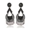 Handmade Traditional Jhumki with Moon and Flower Motif Chandbali Design Ethnic Jhumki Earrings for Women and Girls