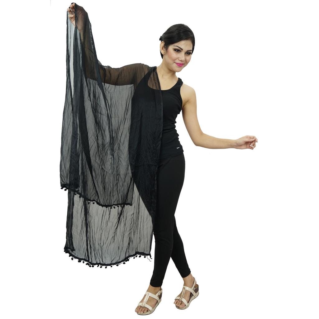 Chiffon-Mischung Dupatta Lange Stola Frauen Wickeln Indische Schals Chunni Indian