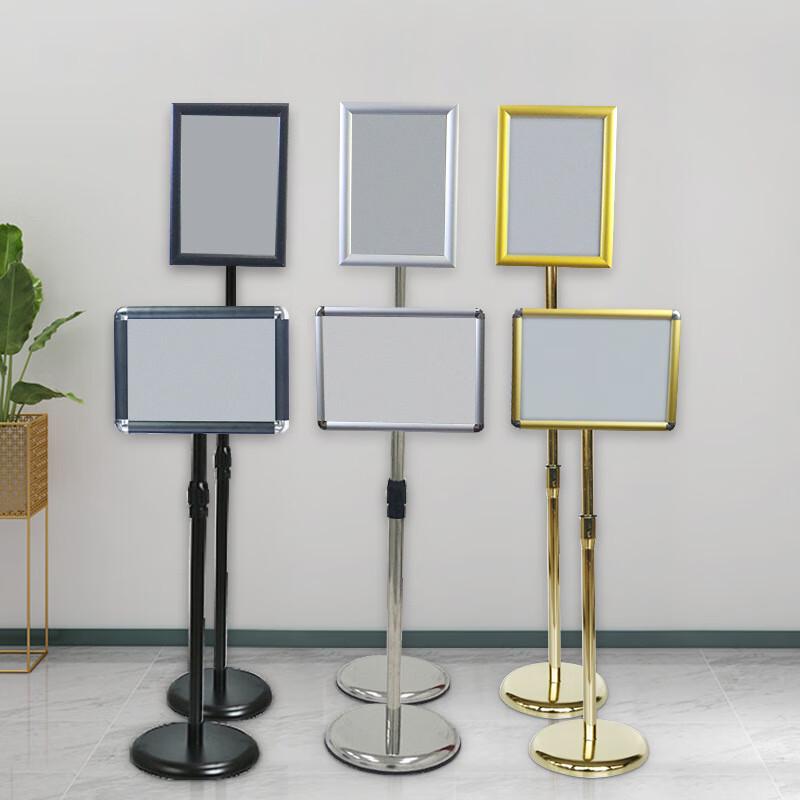 Luodeli Adjustable Stainless Steel Display Stand A3 Right Angle with Counterweight