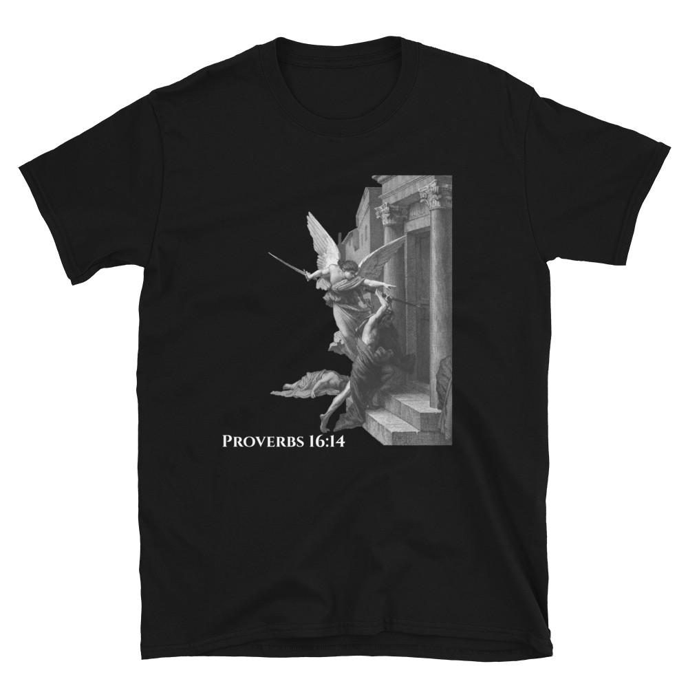 

Angel of Death Proverbs 1614 Dark Bible Story TShirt Unisex T-Shirt XXL