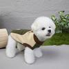 Winter Thick Fleece Two-Legged Dog Clothes Color-Block Pet Apparel for Cold Weather Warm Winter Pet Jacket Small Breed Outfit