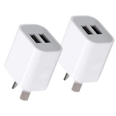 Podwójna ładowarka ścienna USB Przenośna ładowarka USB Adapter wtyczki AU Telefon komórkowy Podwójne ładowanie USB Standardowy Uniwersalny Do telefonu komórkowego