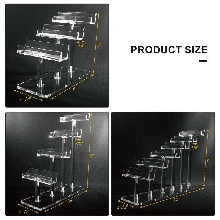 3/4/6 Pair Sunglasses Holder Clear Acrylic, for Display in Various Boutique Setting Shop Eyewear Storage