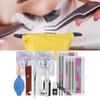 Eyelashes Grafting Tool Set Eyelash Extension Glue Tweezer False Eyelash Kit (8mm+8mm)