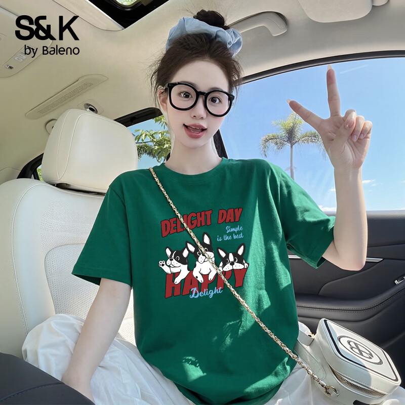 Baleno Women s S&K Relaxed Fit Cotton T-shirt M