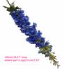 Delphinium Artificial Flower Branch Blue Color Larkspur Poisonweed Blossom Plant for Wedding Party Floral Decoration
