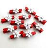 25Pcs Clips Mini Multifunction Wood Christmas Decor Clip for Cards