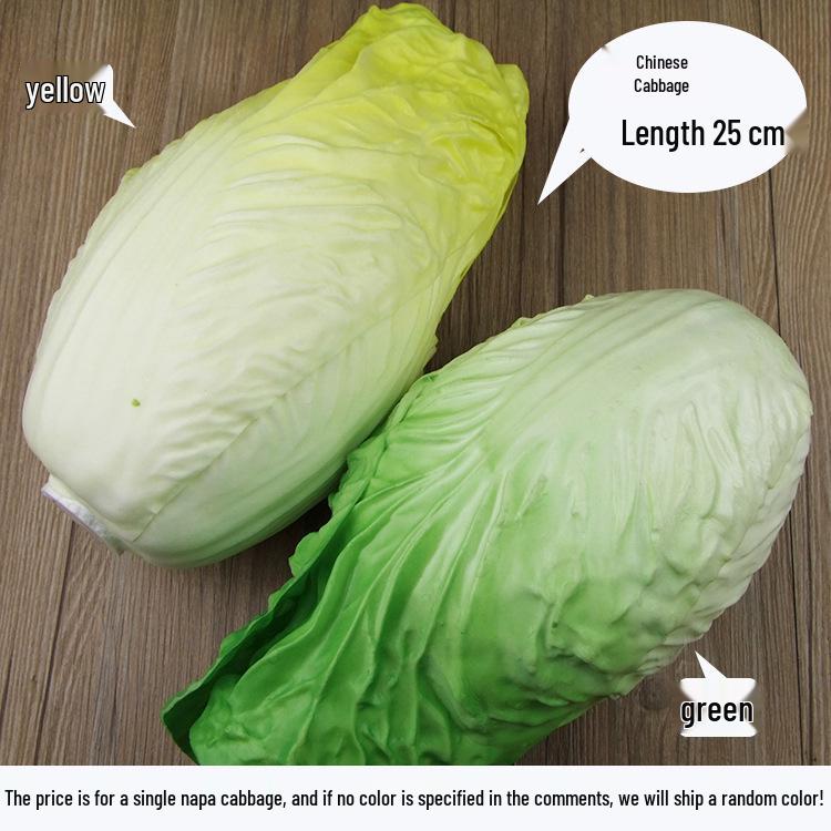 Artificial Vegetable Set: Eggplant, Cabbage, Cucumber, Celery, Spinach - Kitchen Decoration