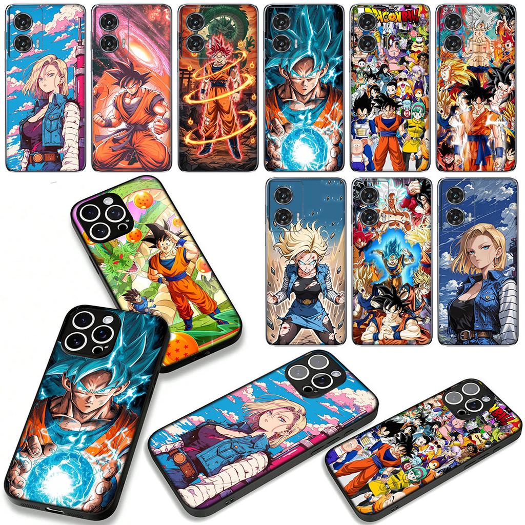 Android 18 Dragons Gokus Balls Phone Cover Case for Apple iPhone 16 15 14 Plus 13 12 Mini 17 Pro Max + 16E Air 16+ ProMax Casing