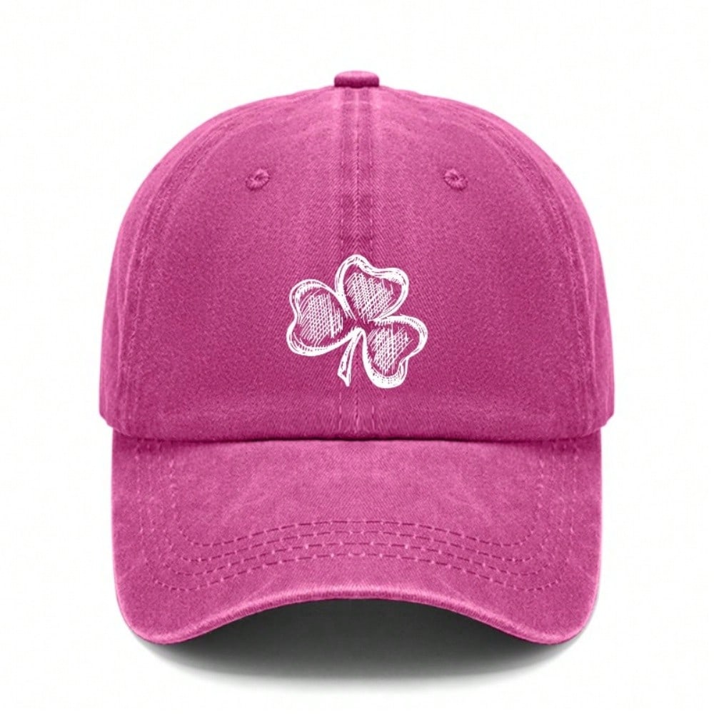[Clover Baseball Cap] St Patricks Day Print Polyester Adjustable Breathable Casual Outdoor Sports Dad Hat For Men Women