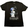 Neon Genesis Evangelion Rei Ayanami Anime Officially Licensed Adult Unisex T-Shirt (Medium) Black
