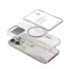 Universal Magnetic Phone Card Holder: Transparent Detachable Sleeve for Apple 17PM