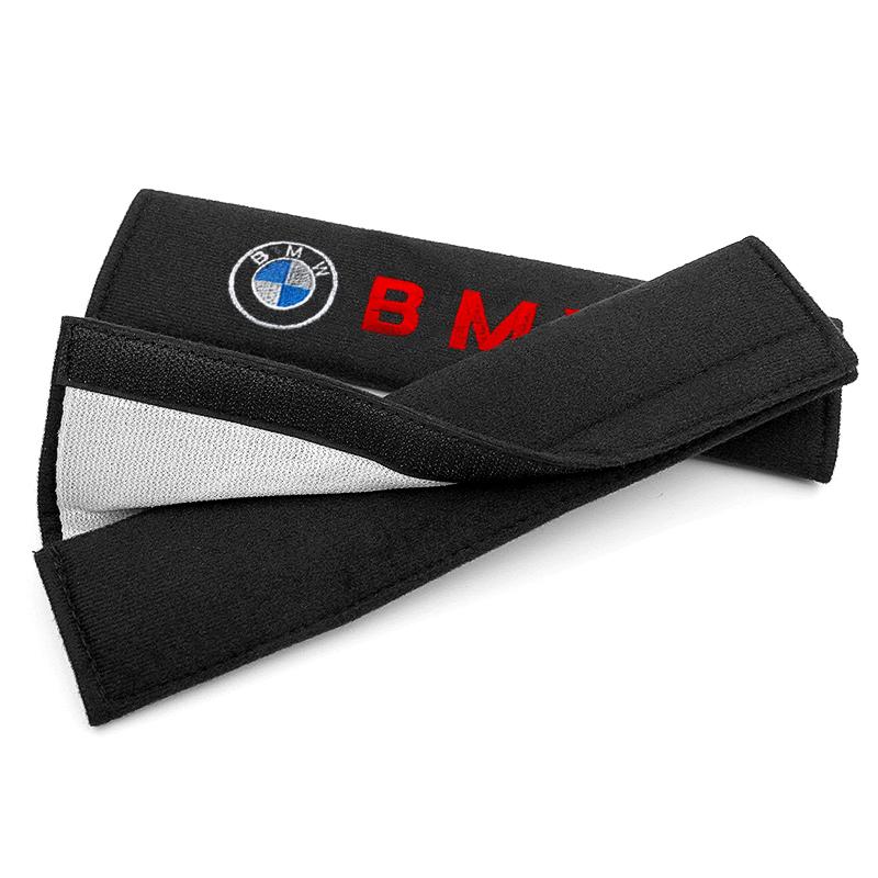 2Pcs Car Seat Shoulder Belt Cover Protector Pad Auto Accessories For BMW E39 E46 E90 E36 E60 E34 E30 F30 X1 X3 X5 X6 71 E92 E93 E87