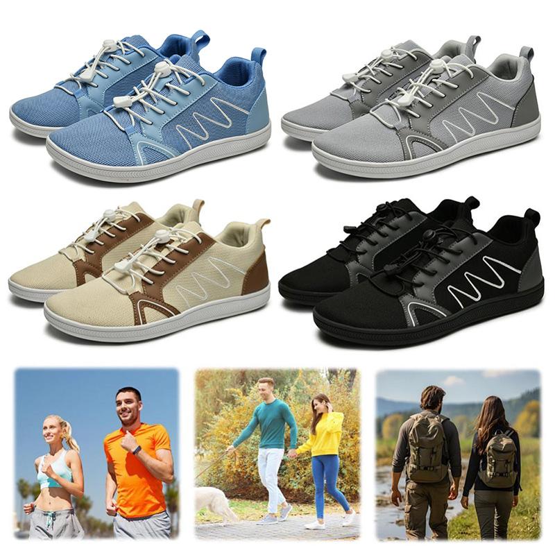 Men Minimalist Shoes Wide Toe Barefoot Casual Sneakers Women Mesh Breathable Unisex Sneakers Lightweight Walking Shoes 2025 New