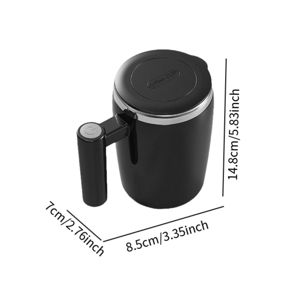 Automatic Stirring Mug 400ml/14oz Rechargeable Rotating Automatic Mixing Cup for Tea Women and Men Protein Drinks Travel
