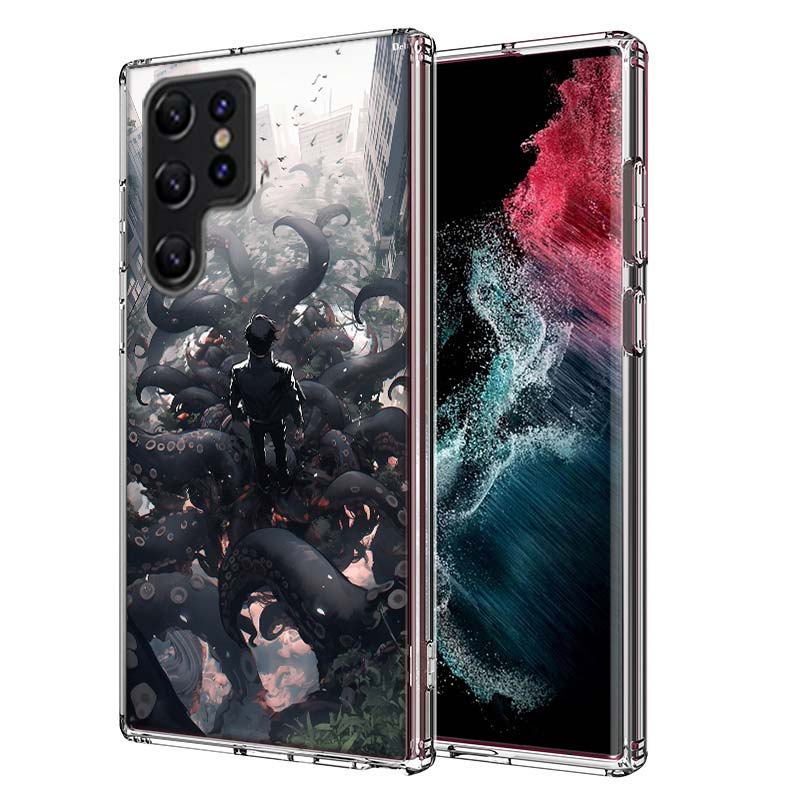 Chainsaw Man Yoshida Capa Phone Case For Samsung S26 Ultra S25 Edge Galaxy S23 S21 S20 S24 FE S22 S10 Plus Cover Clear TPU Shell