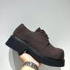 Men's 2025 Spring Genuine Leather Casual Shoes - Breathable Big Toe, Thick Sole, Low-Top Martin Boots