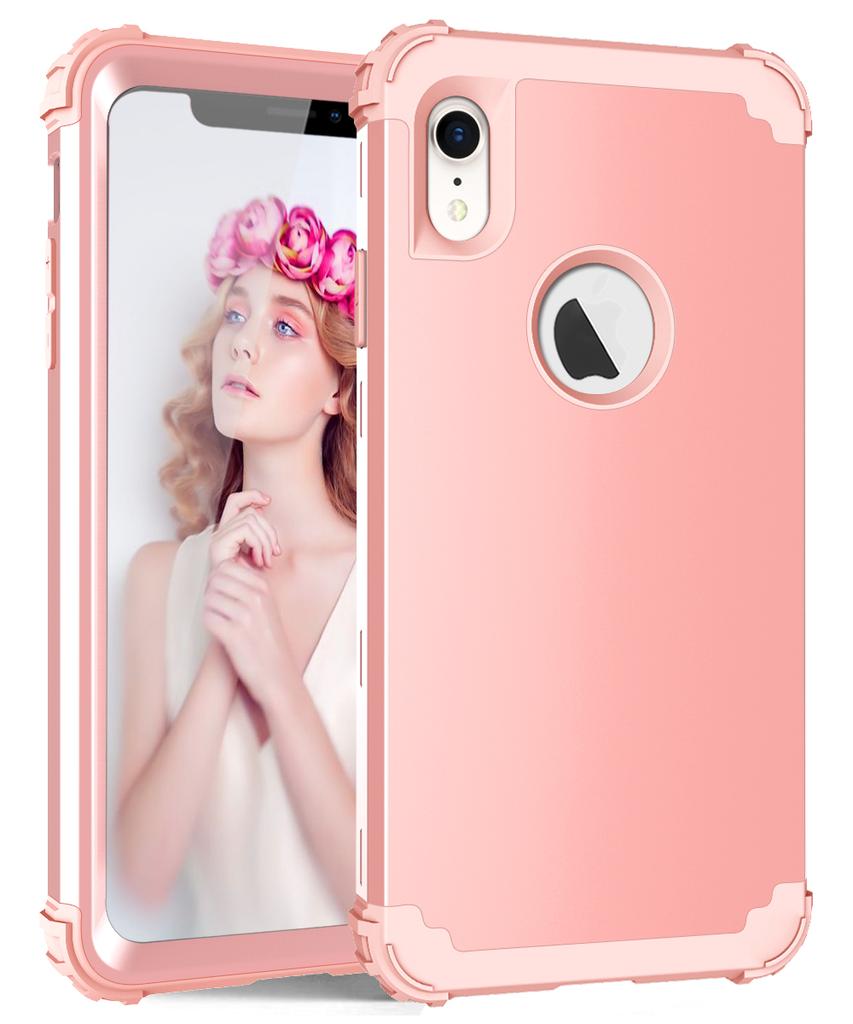 3 in 1 Heavy Rugged Armor Shockproof Phone Case For iPhone XR Xs Max SE 2020 2025 Soft TPU Silicone Hard Plastic Back Cover